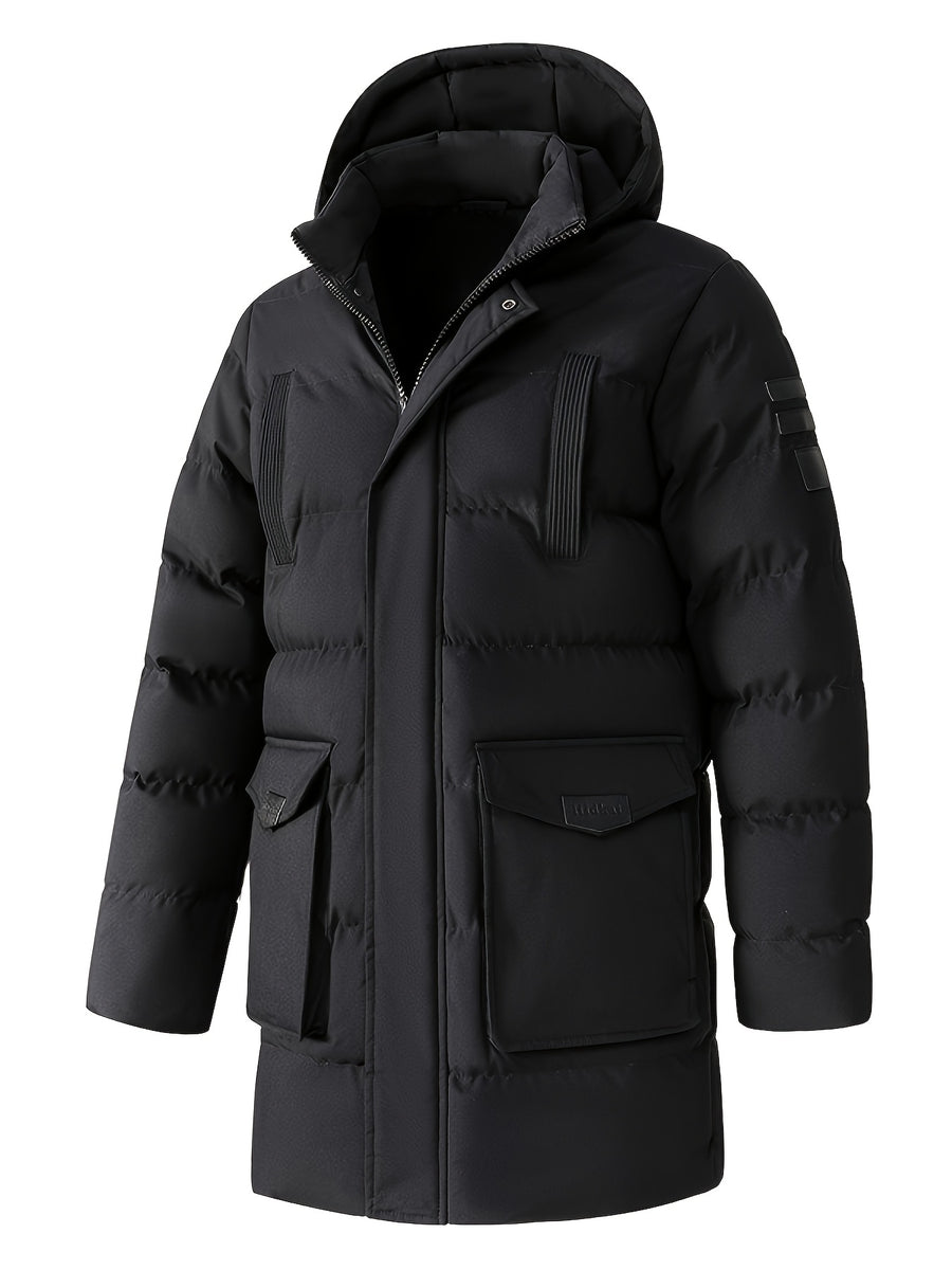 Veste long, grandes tailles, à capuche
