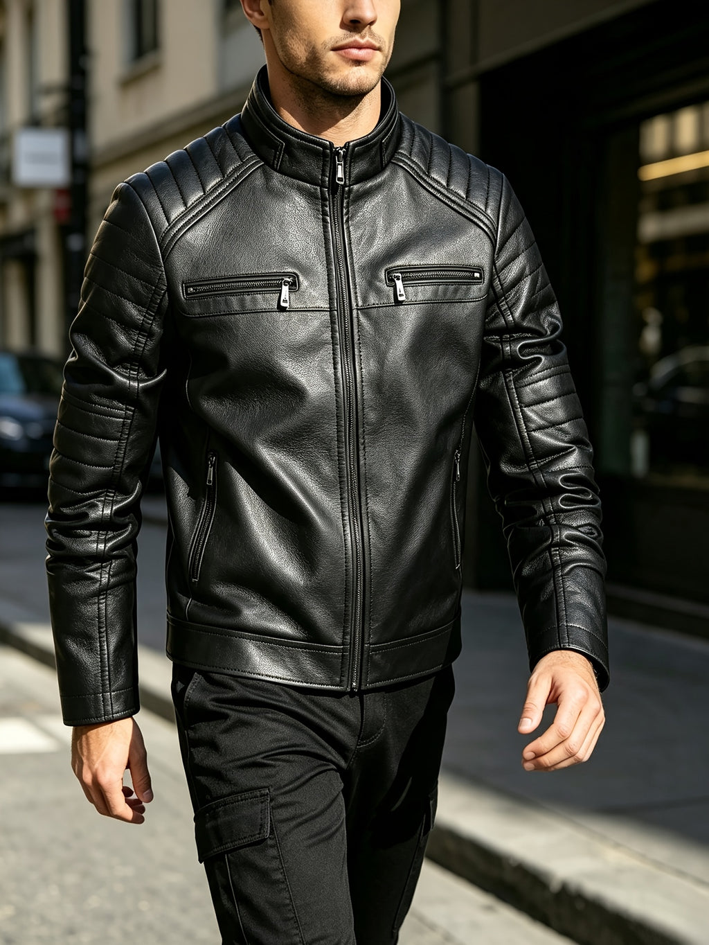 Veste, à revers, fermeture éclair et boutonnage, photo 10