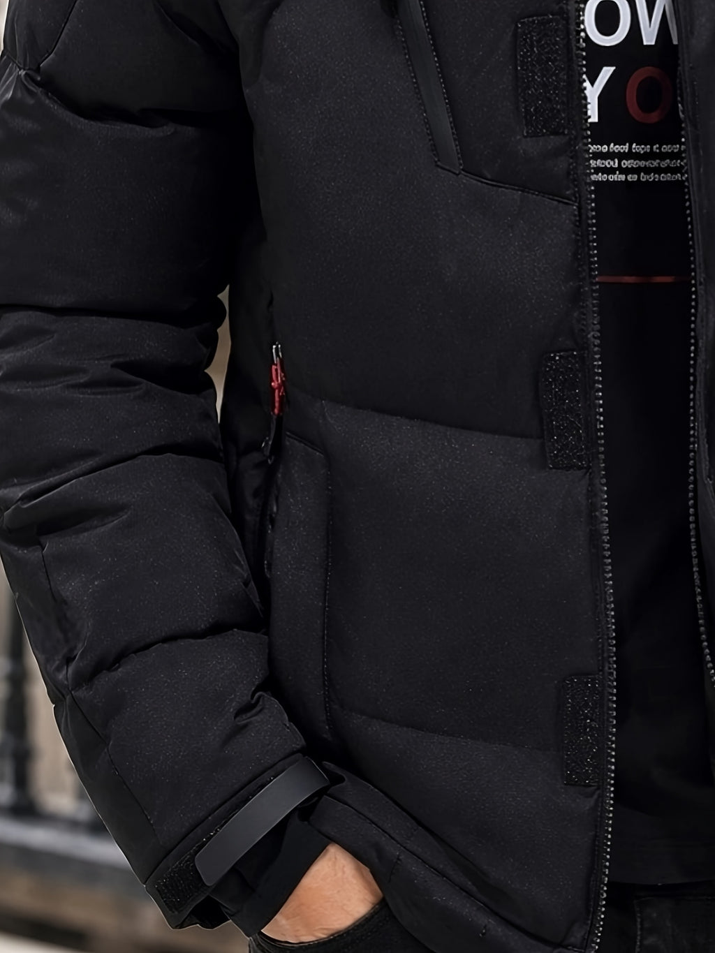 Doudoune matelassée pour homme, à capuche
