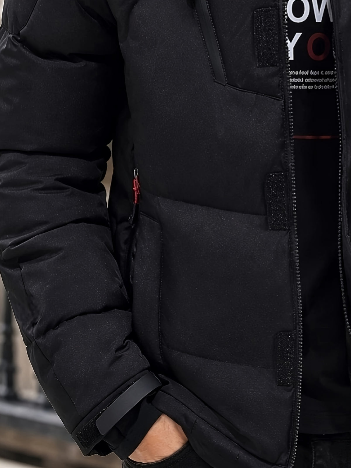 Doudoune matelassée pour homme, à capuche