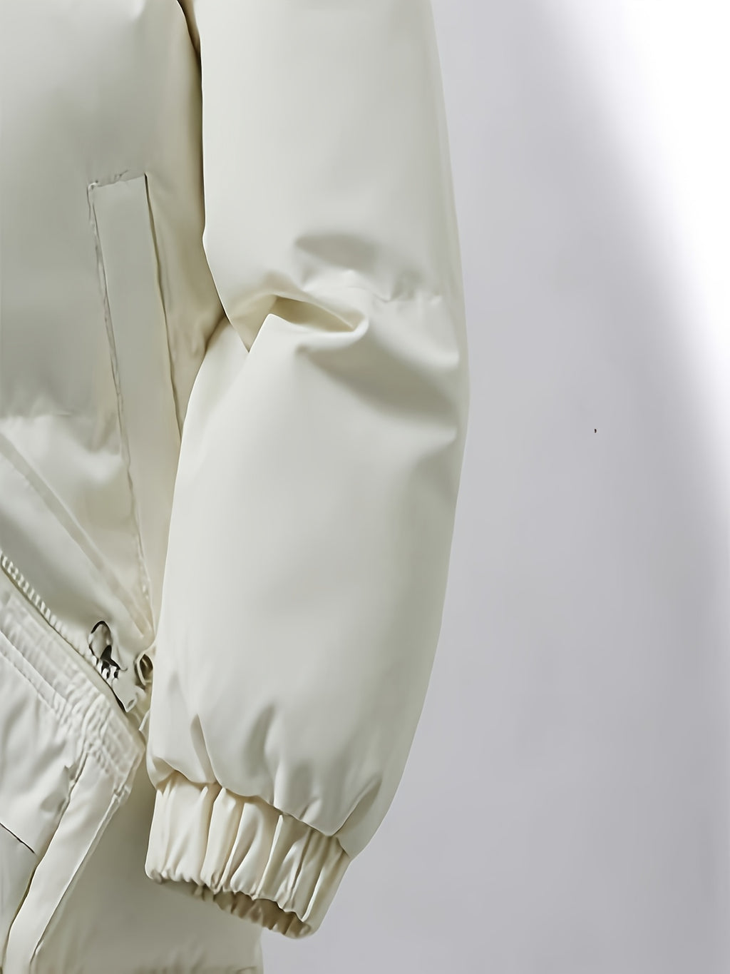 Veste matelassée pour homme, à col montant, beige