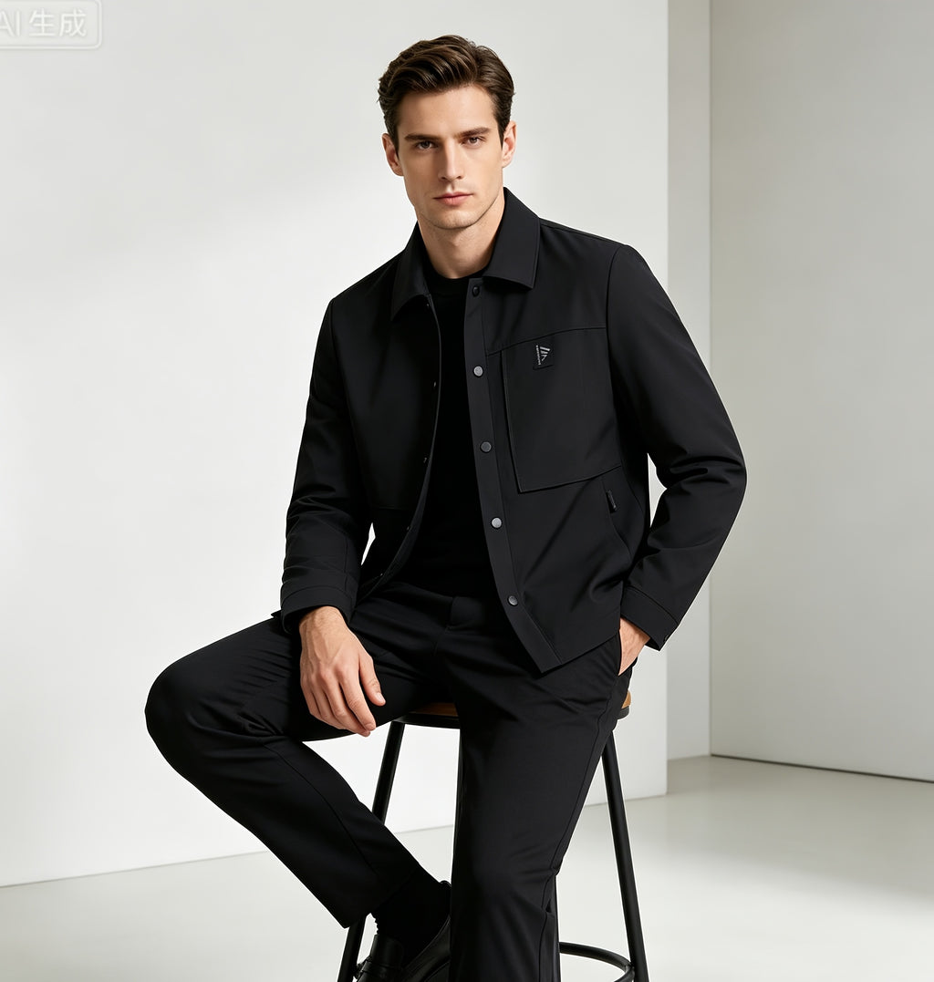 Veste matelassée pour homme, à revers
