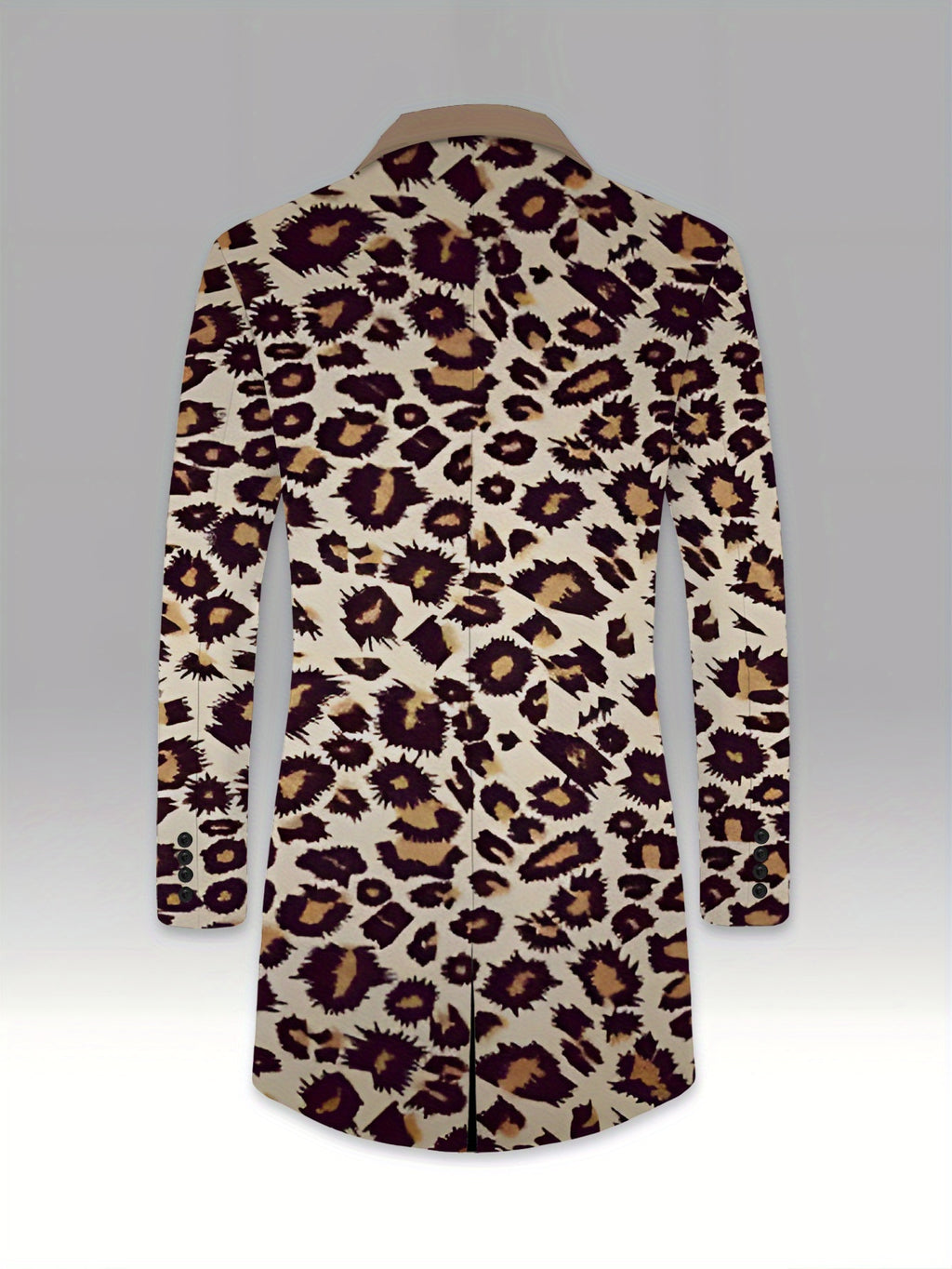Manteau long pour homme, à revers, long