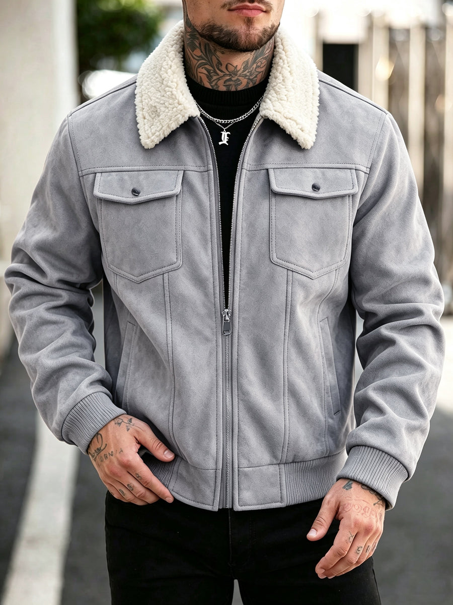 Veste long, velours, à revers, détail du vêtement