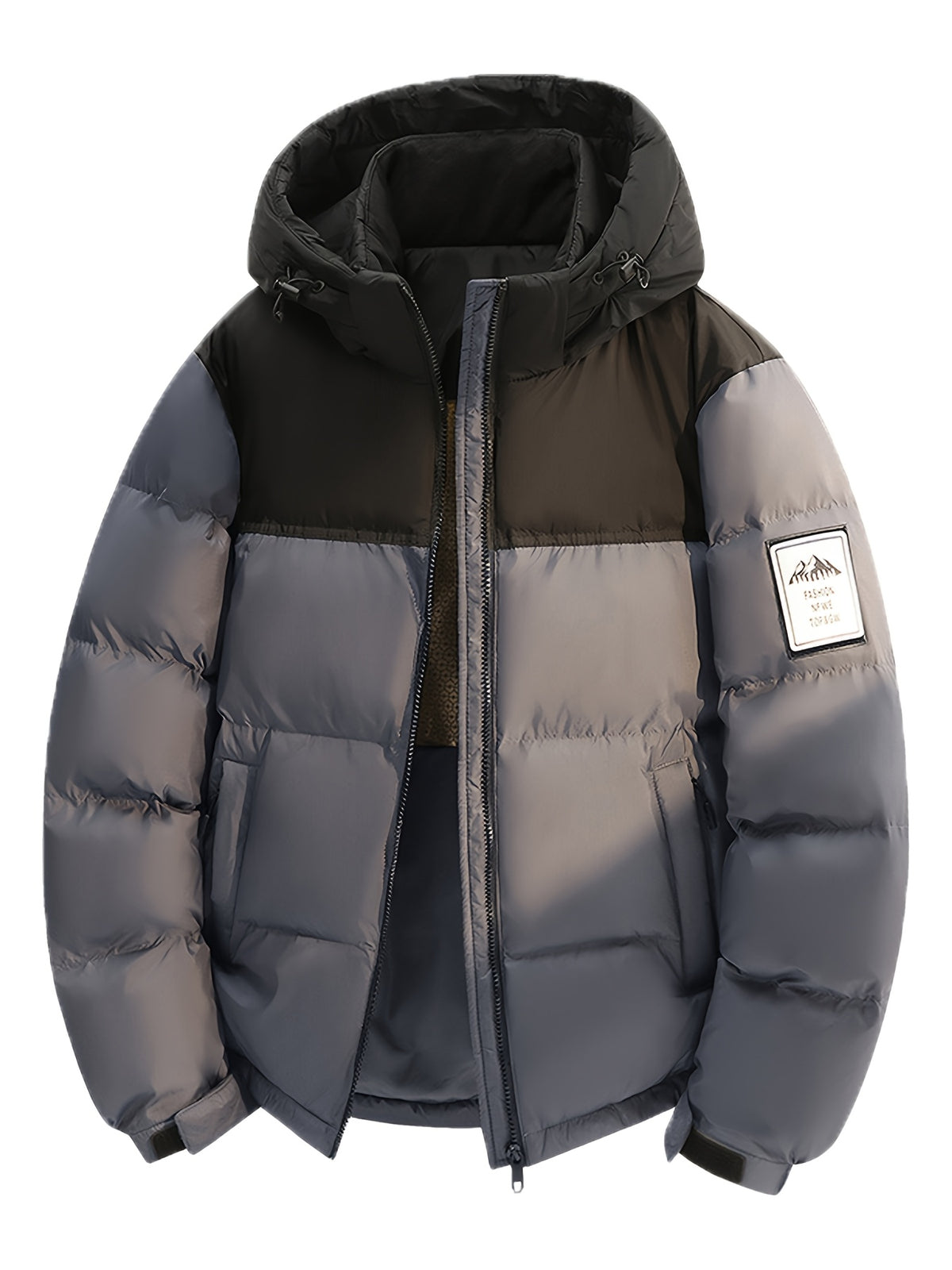 Veste matelassée pour homme, capuche amovible