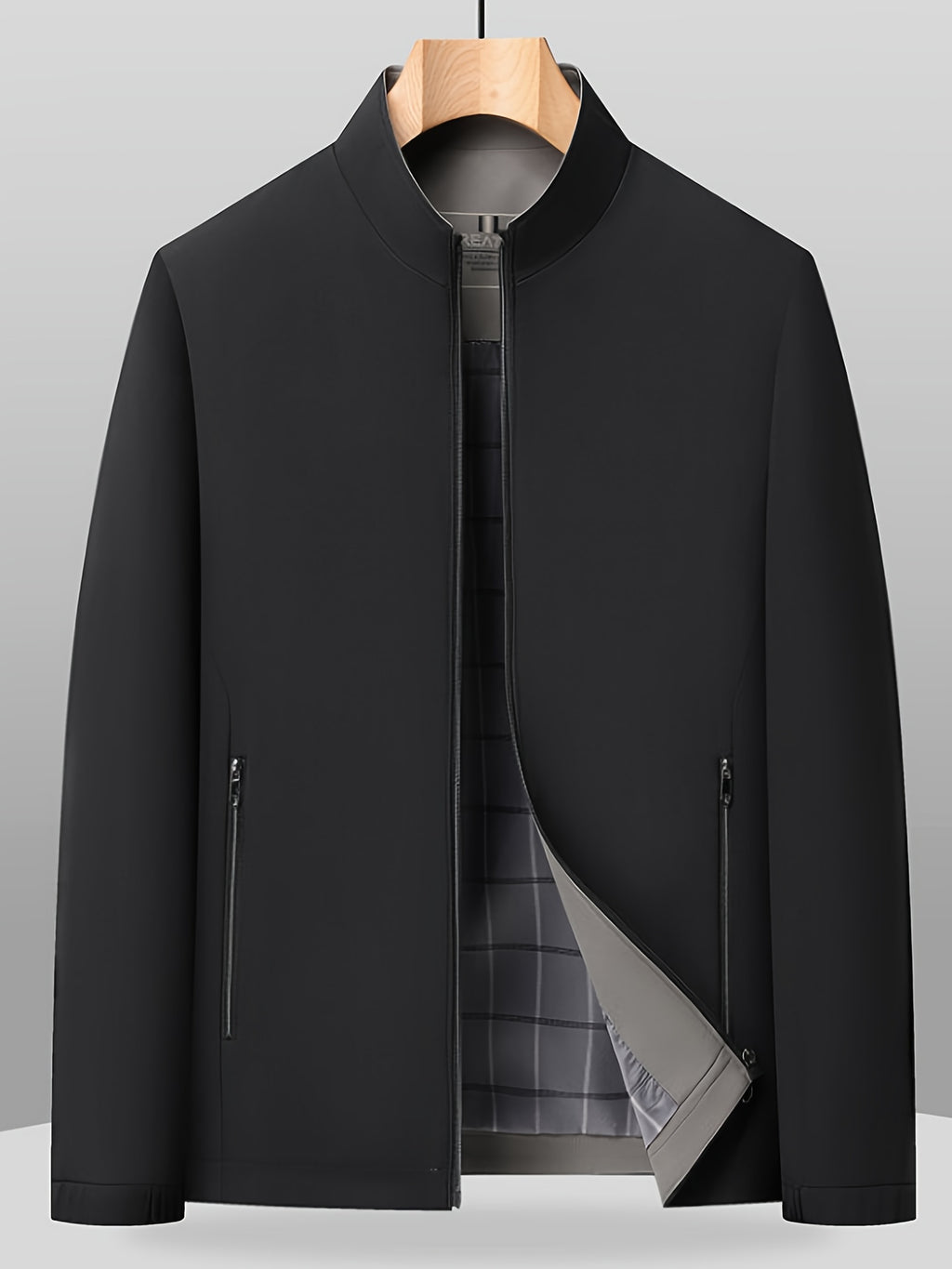Veste, à col montant, jd1008 xing - 406 noir, photo 16