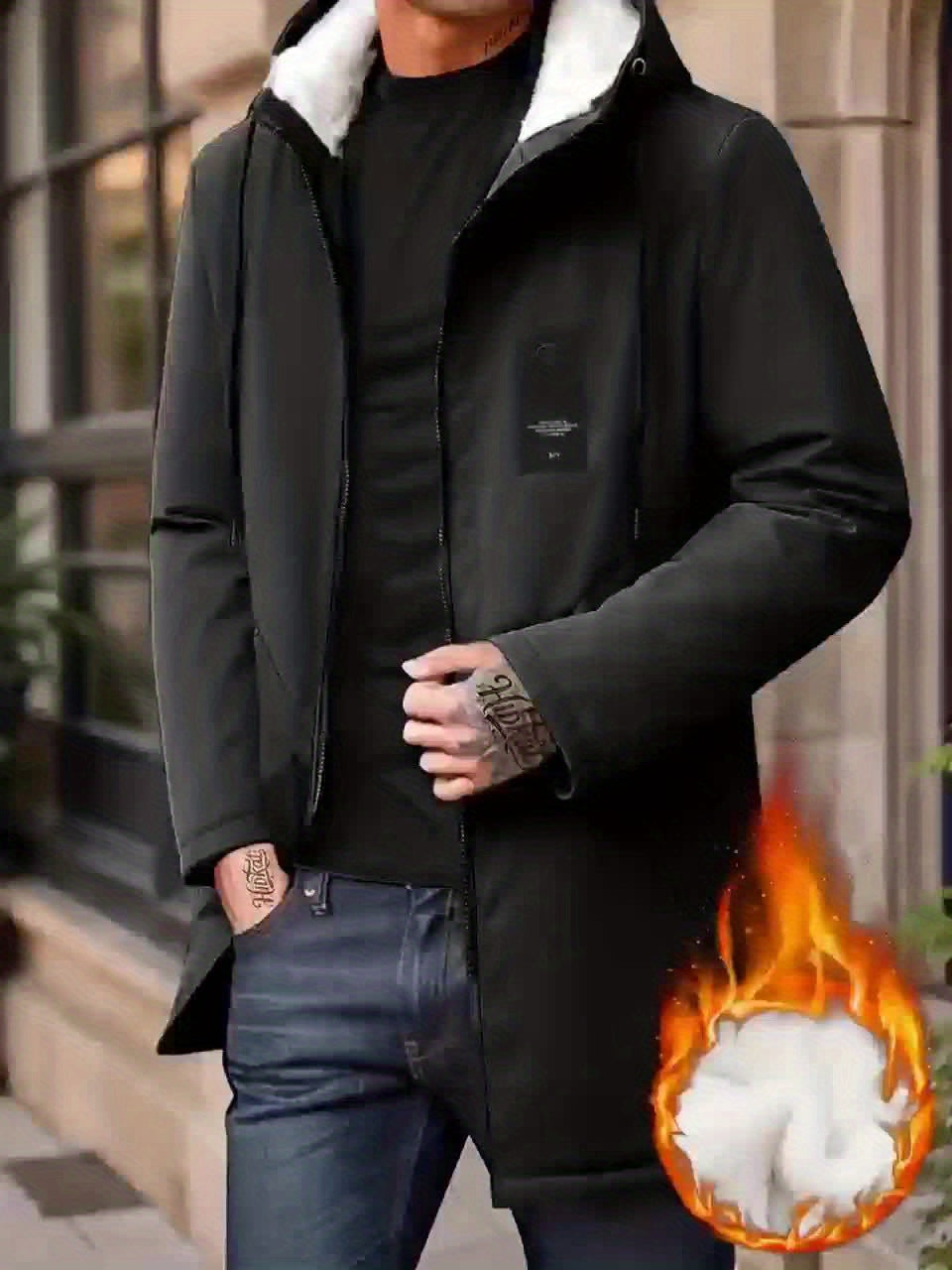 Manteau matelassé pour homme, à capuche, modele 3