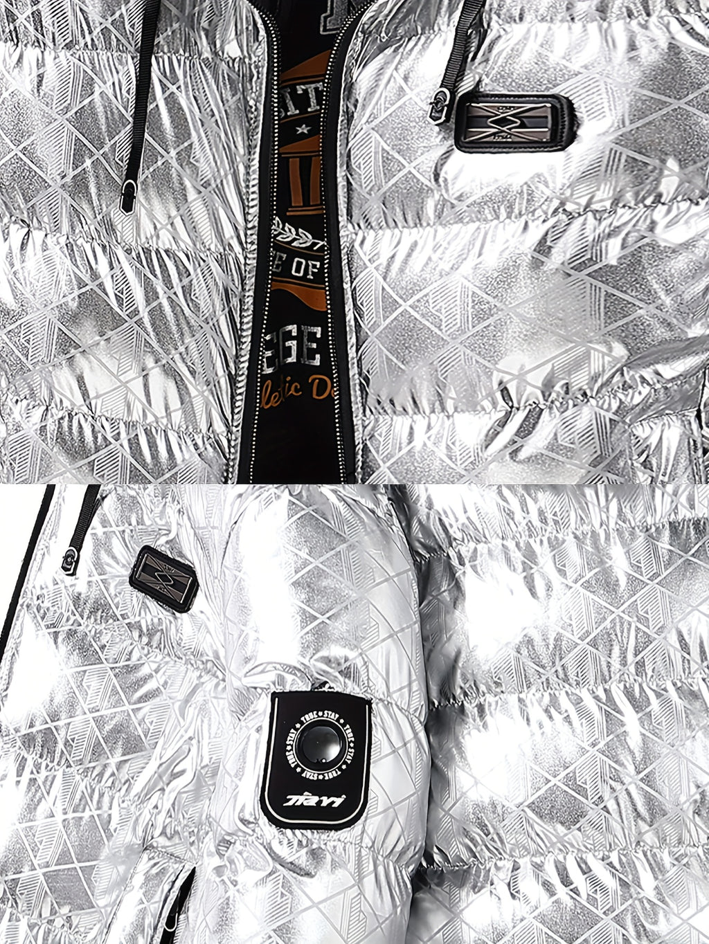 Veste pour homme, à rayures, à capuche