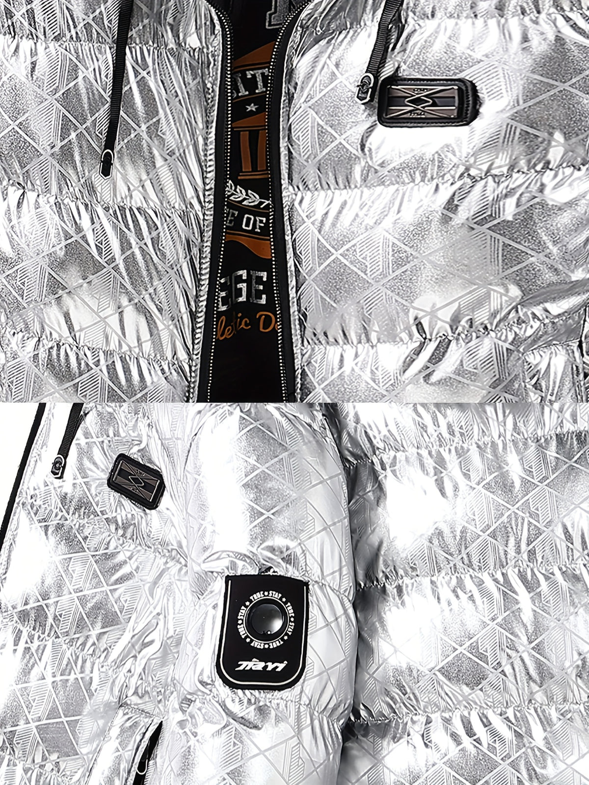 Veste pour homme, à rayures, à capuche