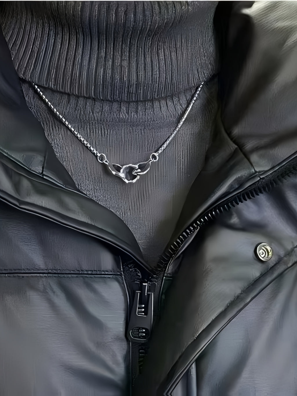Veste pour homme, à col montant, col montant