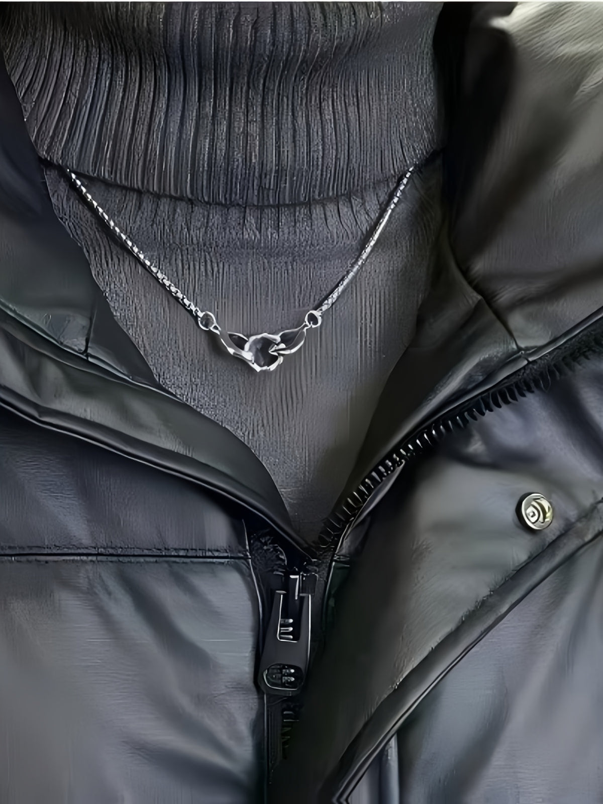 Veste pour homme, à col montant, col montant