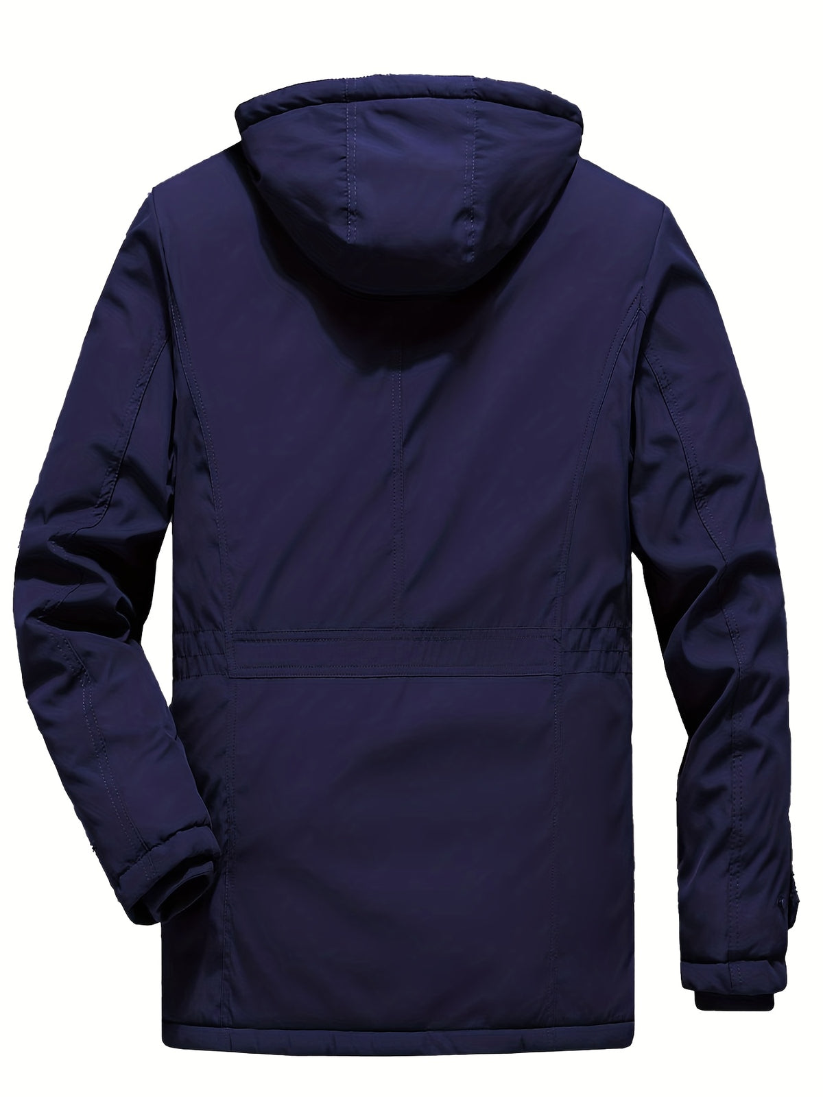 Veste long pour homme, à capuche, vert fougère