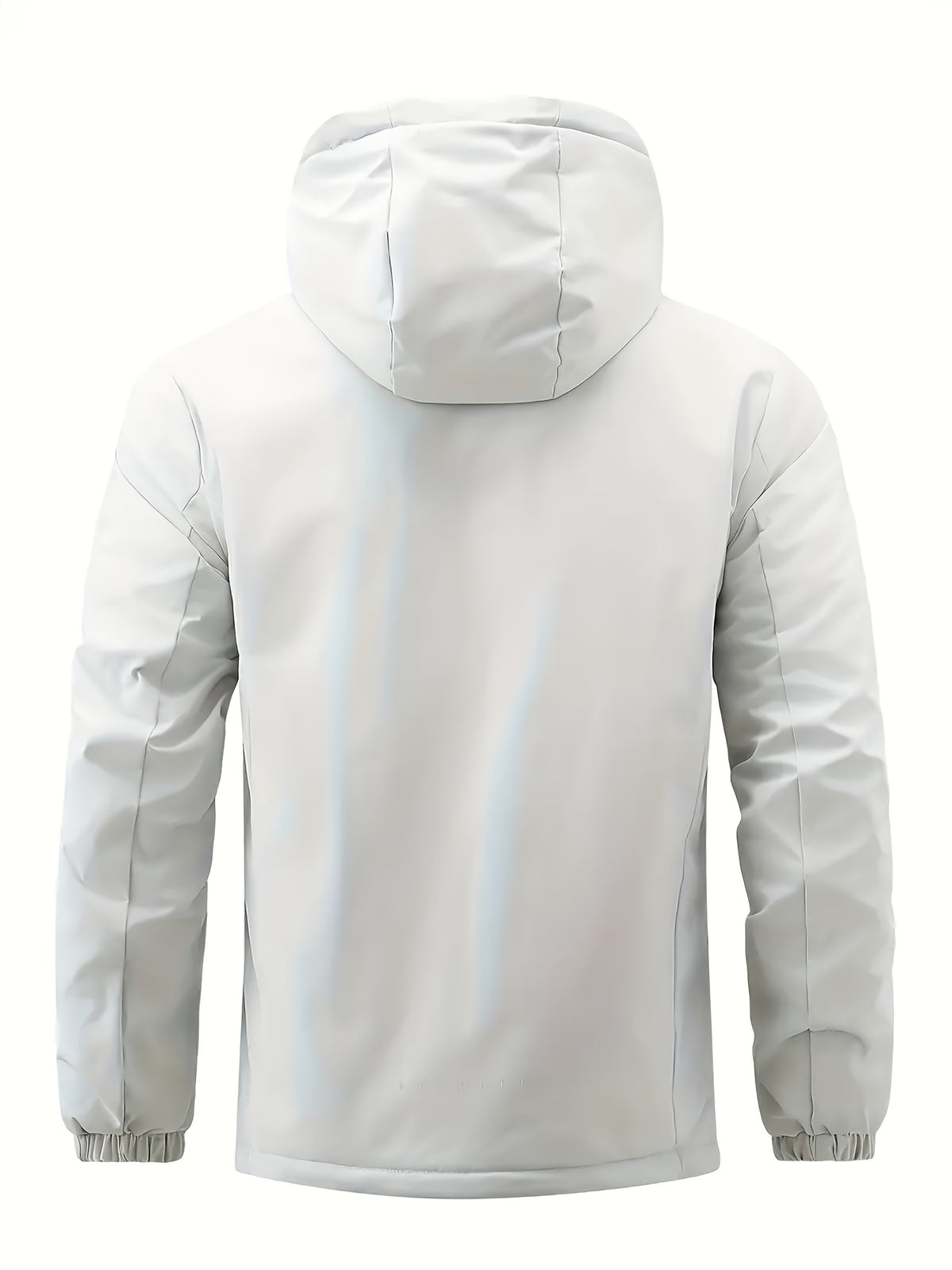 Veste matelassée pour homme, polaire, à capuche, gris foncé