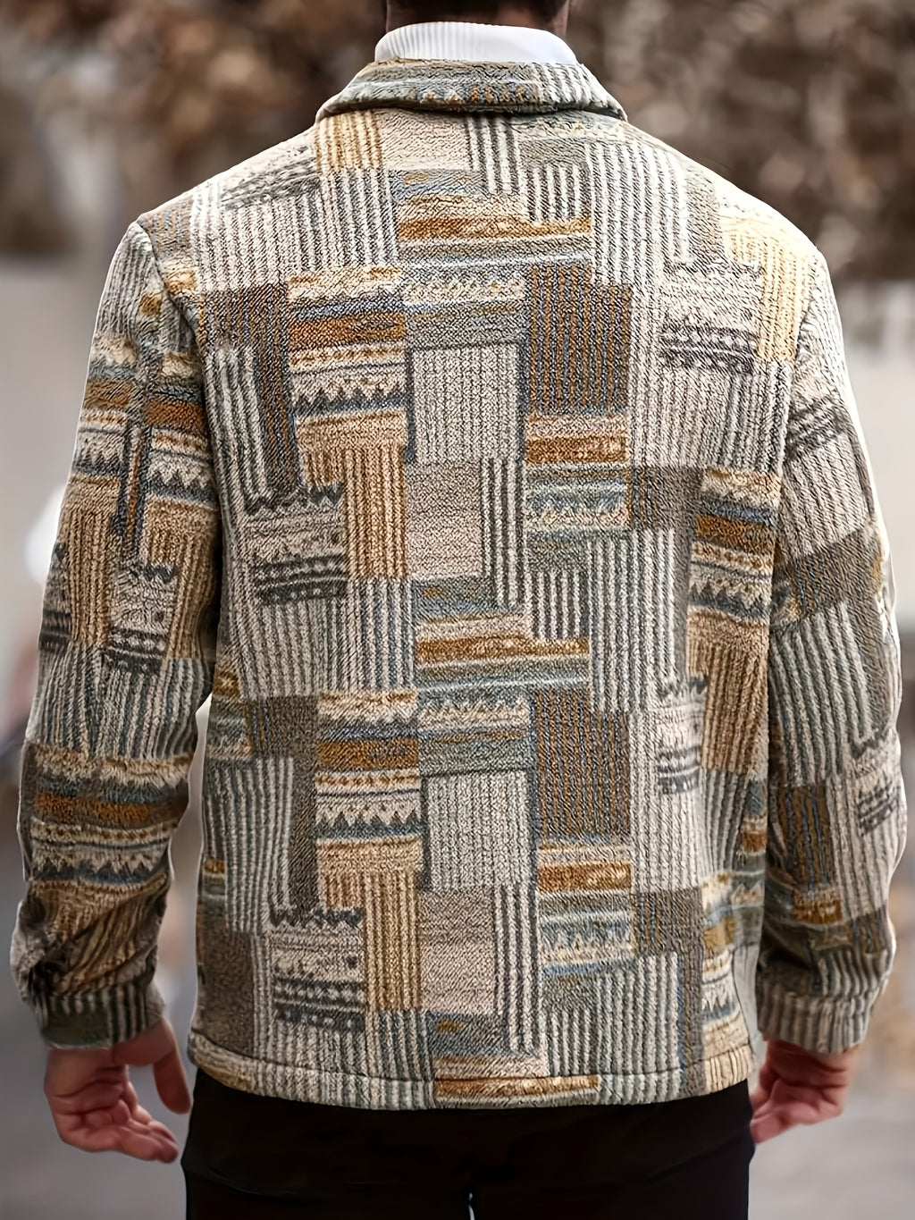 Veste pour homme, à revers, modele 4