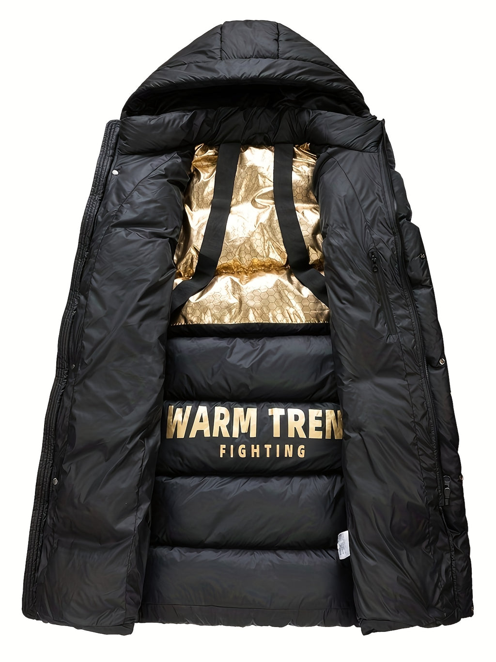 Veste long pour homme, à capuche, long