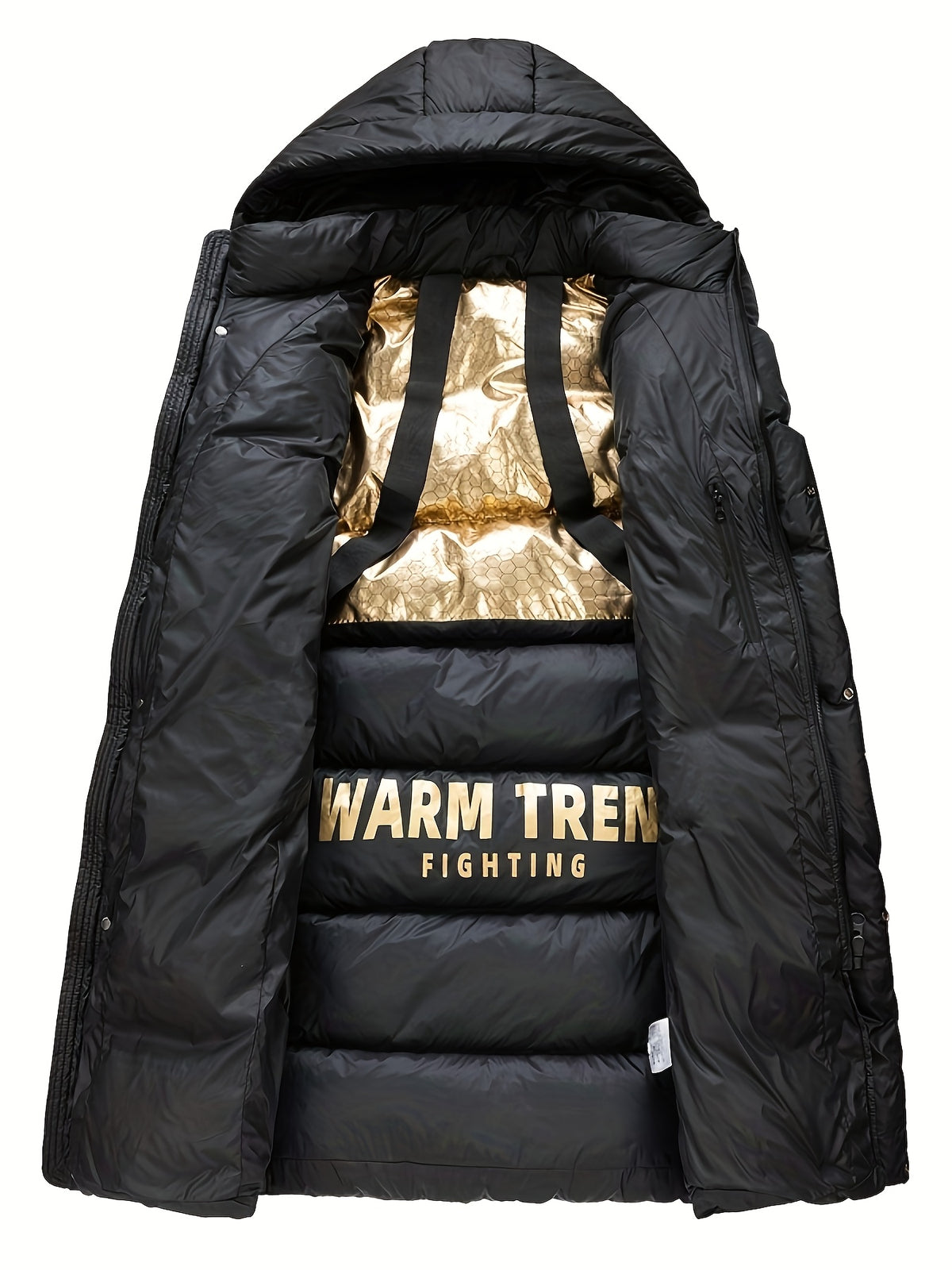 Veste long pour homme, à capuche, long