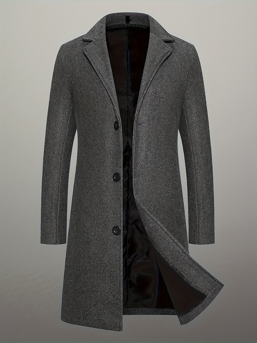 Manteau, tweed, à revers, gris foncé, photo 12