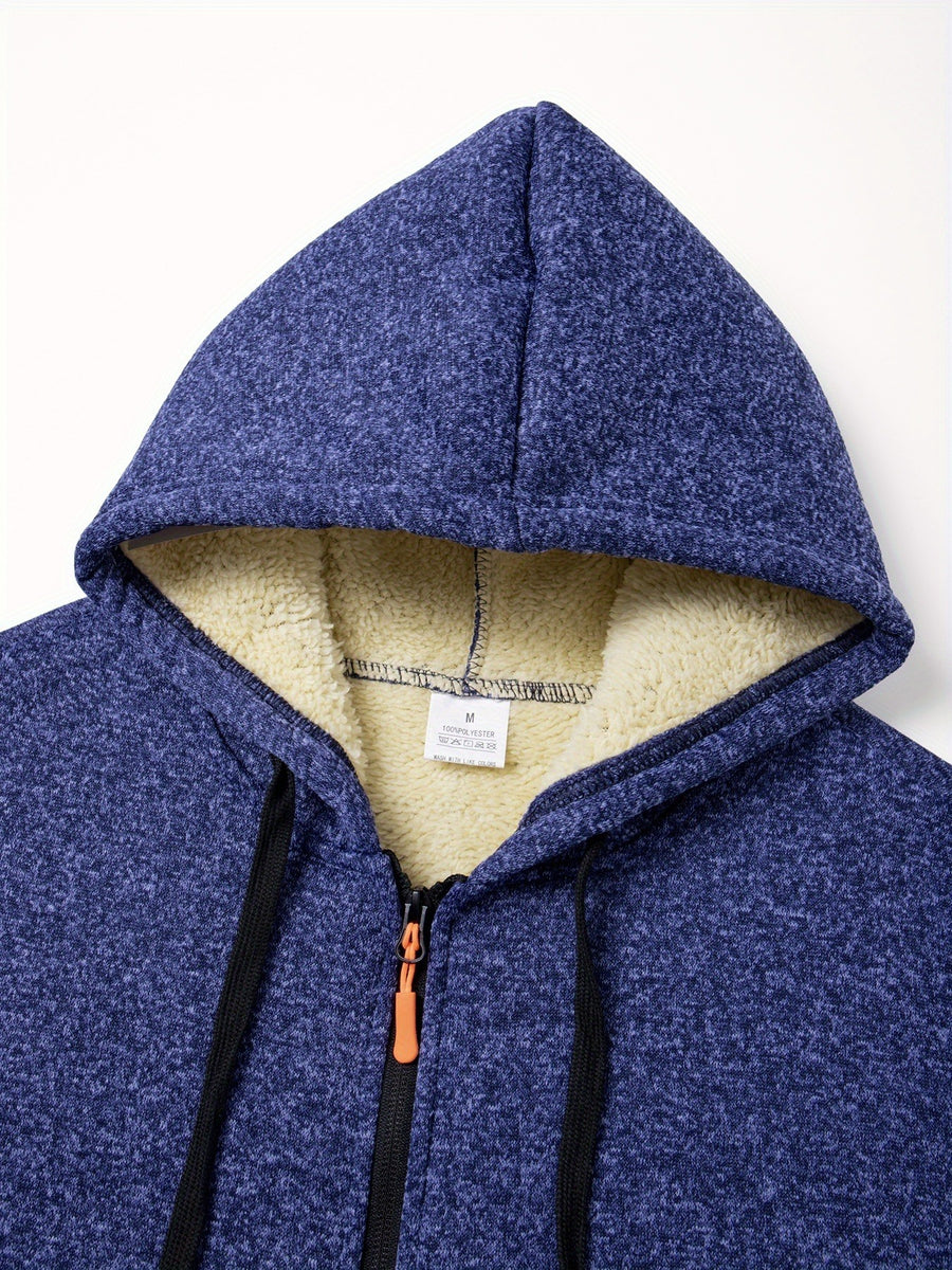 Manteau, polaire, à capuche, gris foncé, photo 20