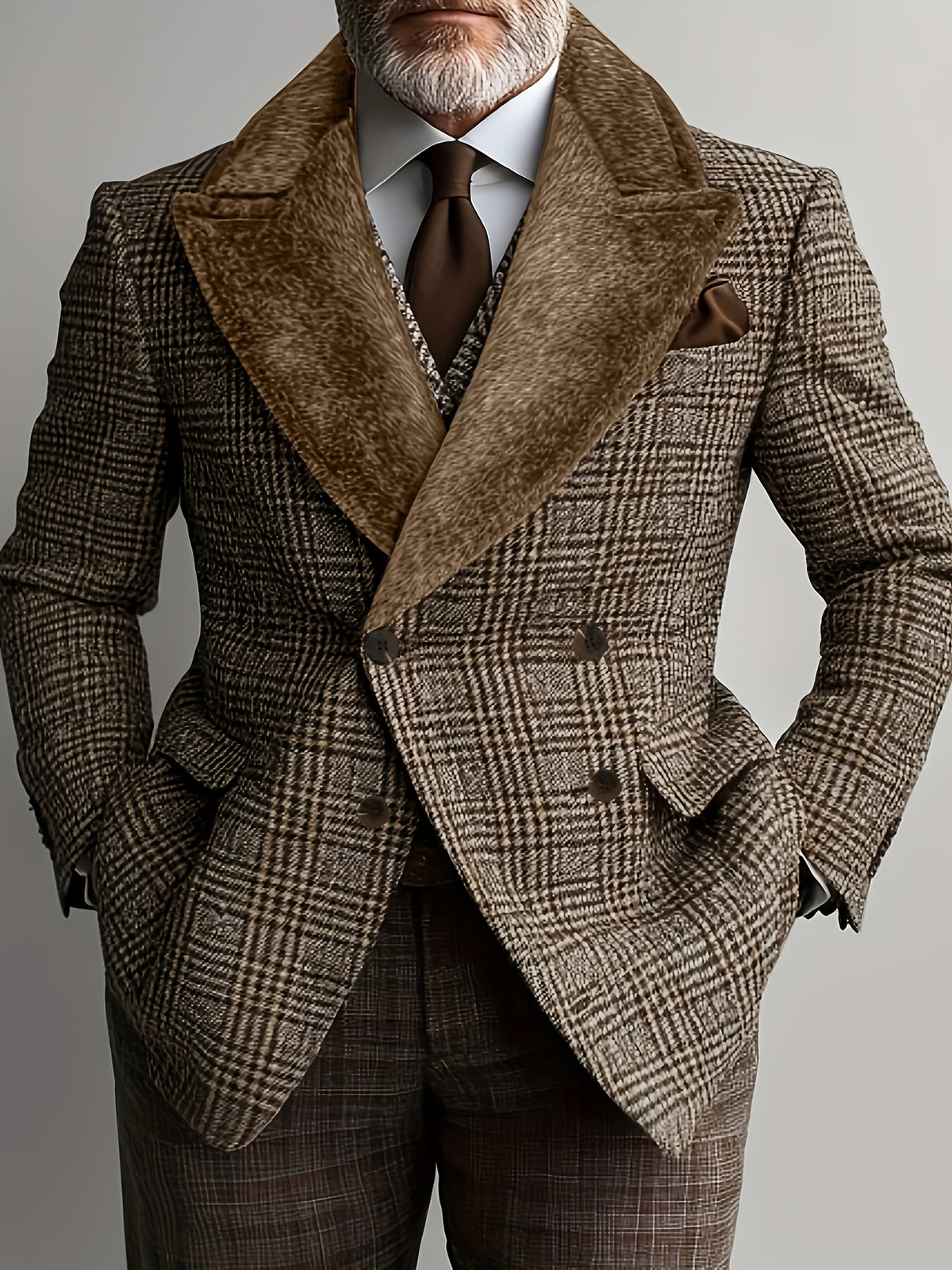 Veste pour homme, à revers, modele 9