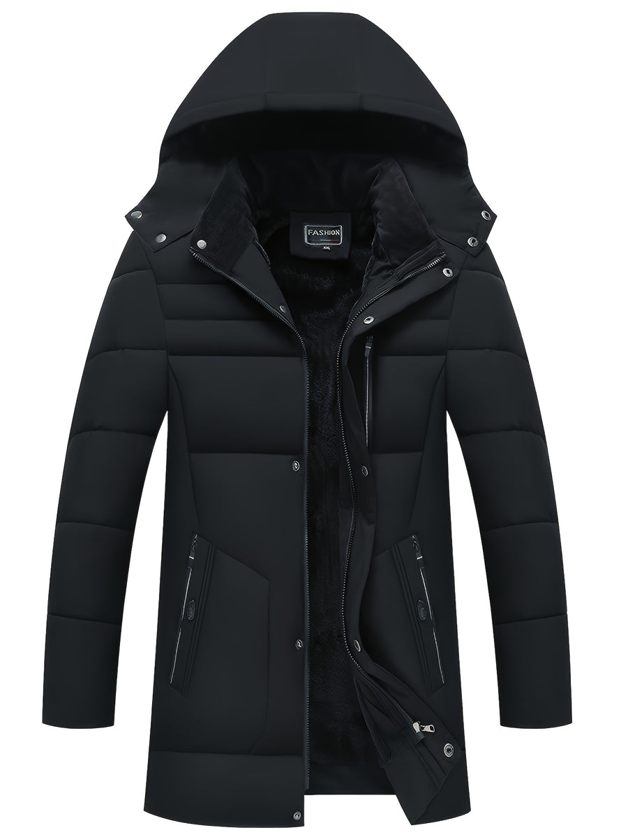 Veste long, polaire, à capuche, long, photo 3