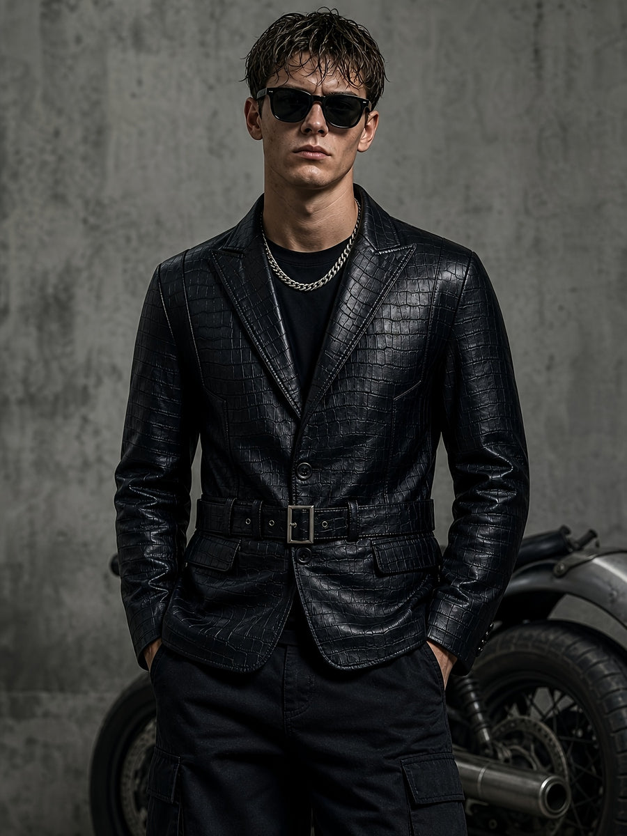 Veste long, grandes tailles, à revers