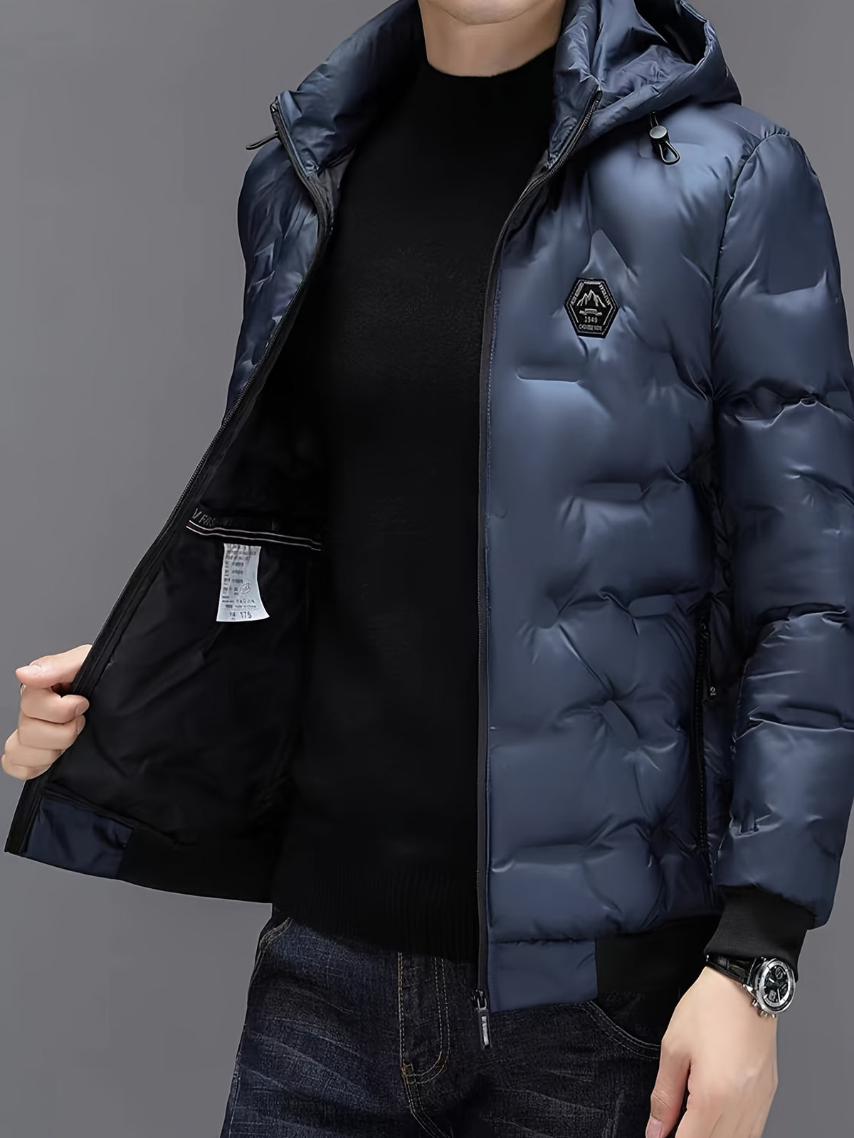 Veste pour homme, à capuche, modele 14