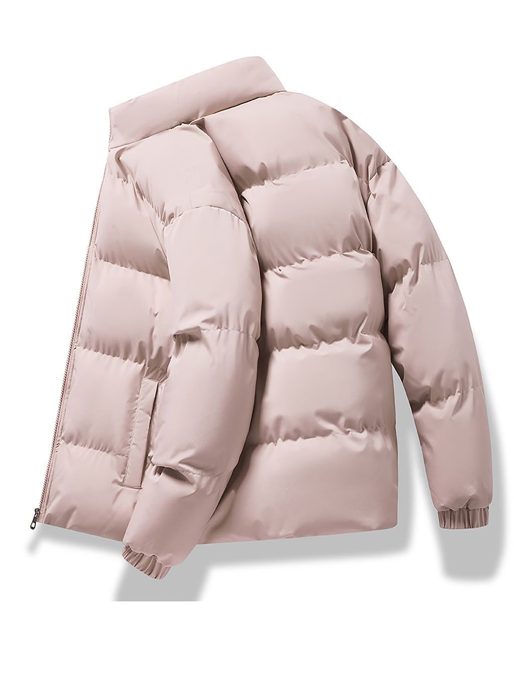 Veste pour homme, à col montant, noir