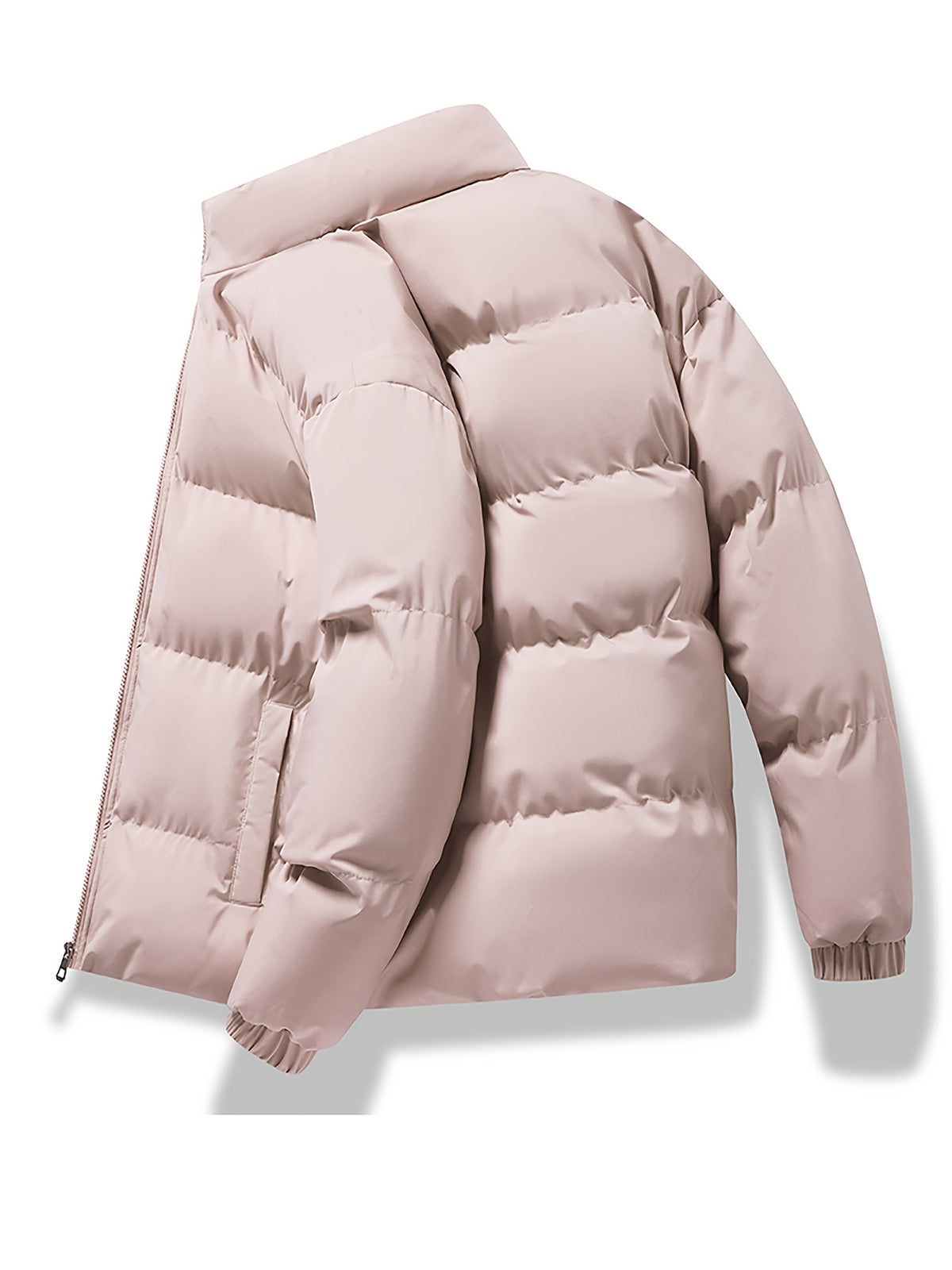 Veste pour homme, à col montant, noir