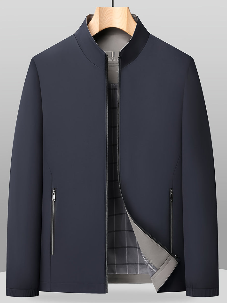 Veste, à col montant, jd1008 xing - 406 noir, détail du vêtement
