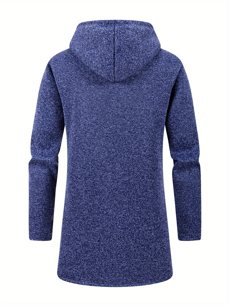 Manteau, polaire, à capuche, gris foncé, photo 19