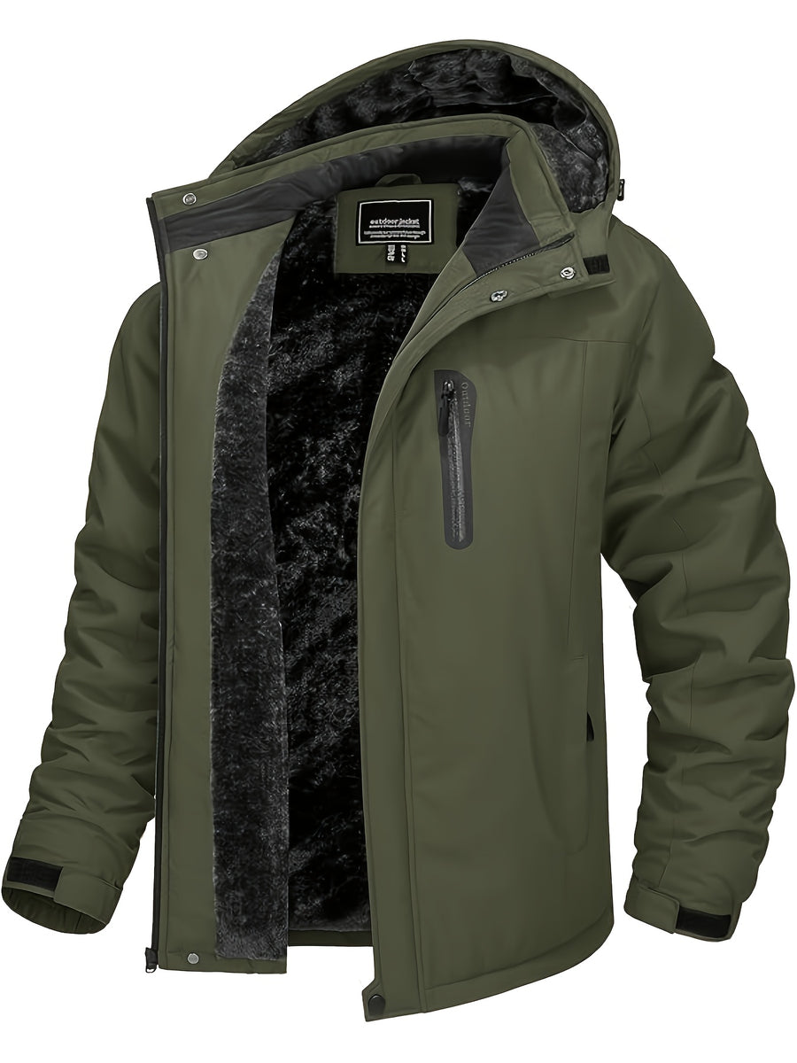 Veste, capuche amovible, vert militaire, photo 15