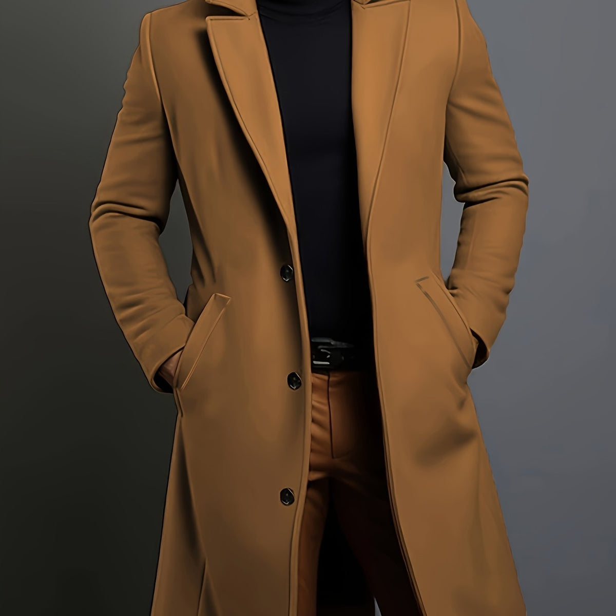 Veste, tweed, à revers, bleu marine, coloris brun Image