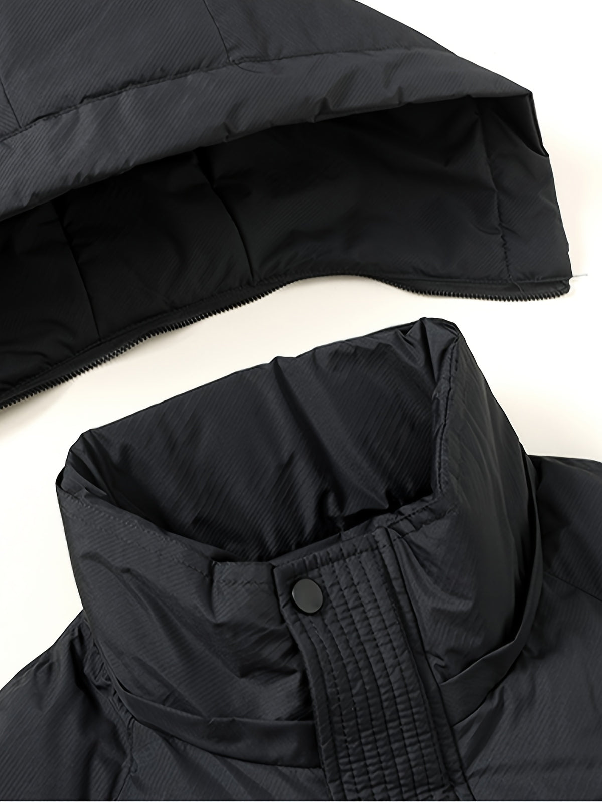 Manteau matelassé pour homme, à capuche, vert fougère