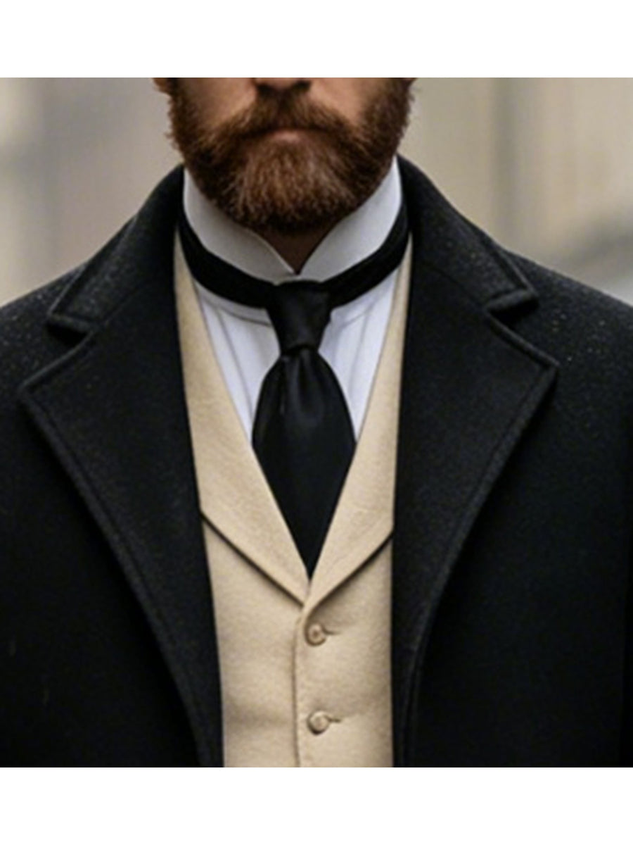 Manteau, tweed, à revers, kaki, photo 10