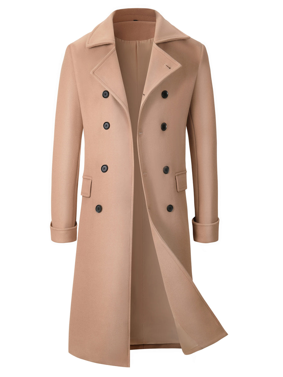 Trench long, tweed, à revers, photo 10