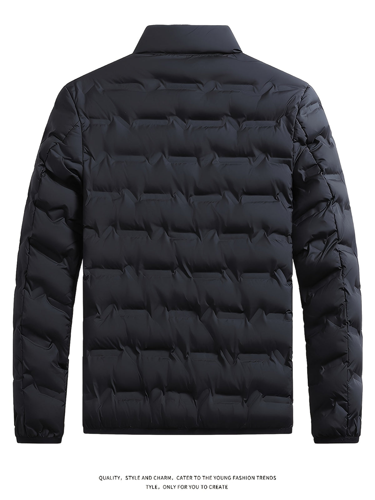 Veste matelassée pour homme, grandes tailles, à col montant