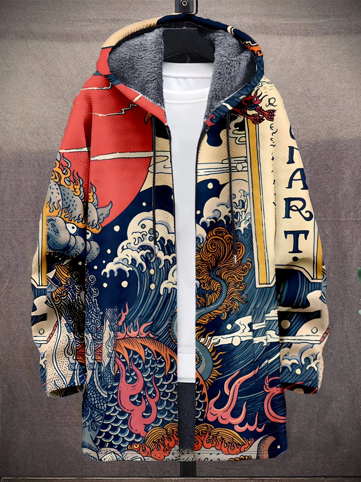 Manteau long pour homme, bleu marine