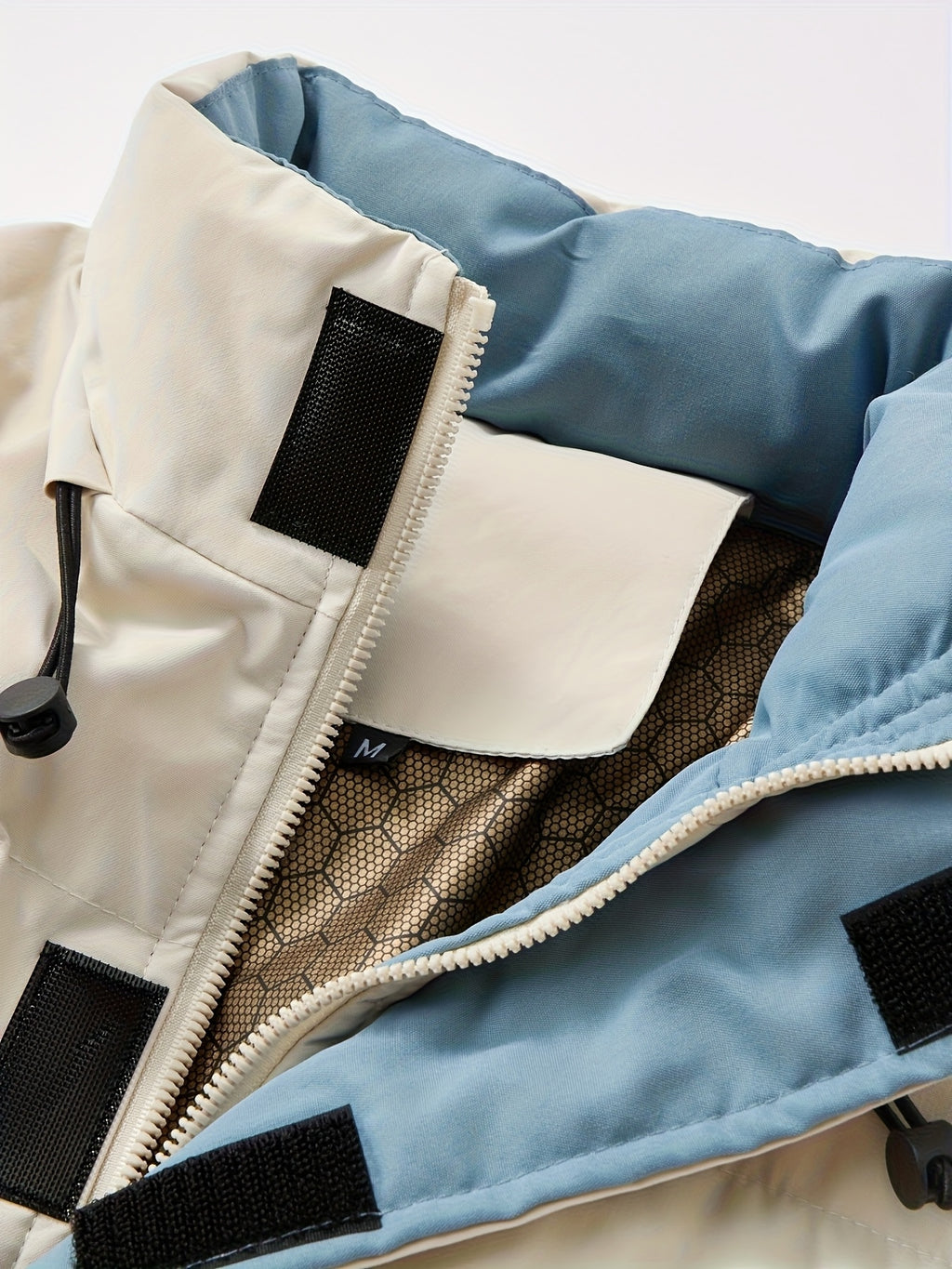 Veste pour homme, coupe-vent, à col montant, noir