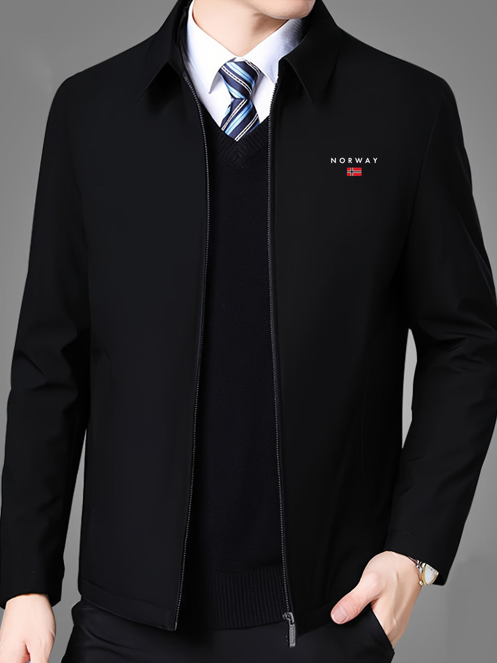 Veste pour homme, à revers, modele 10