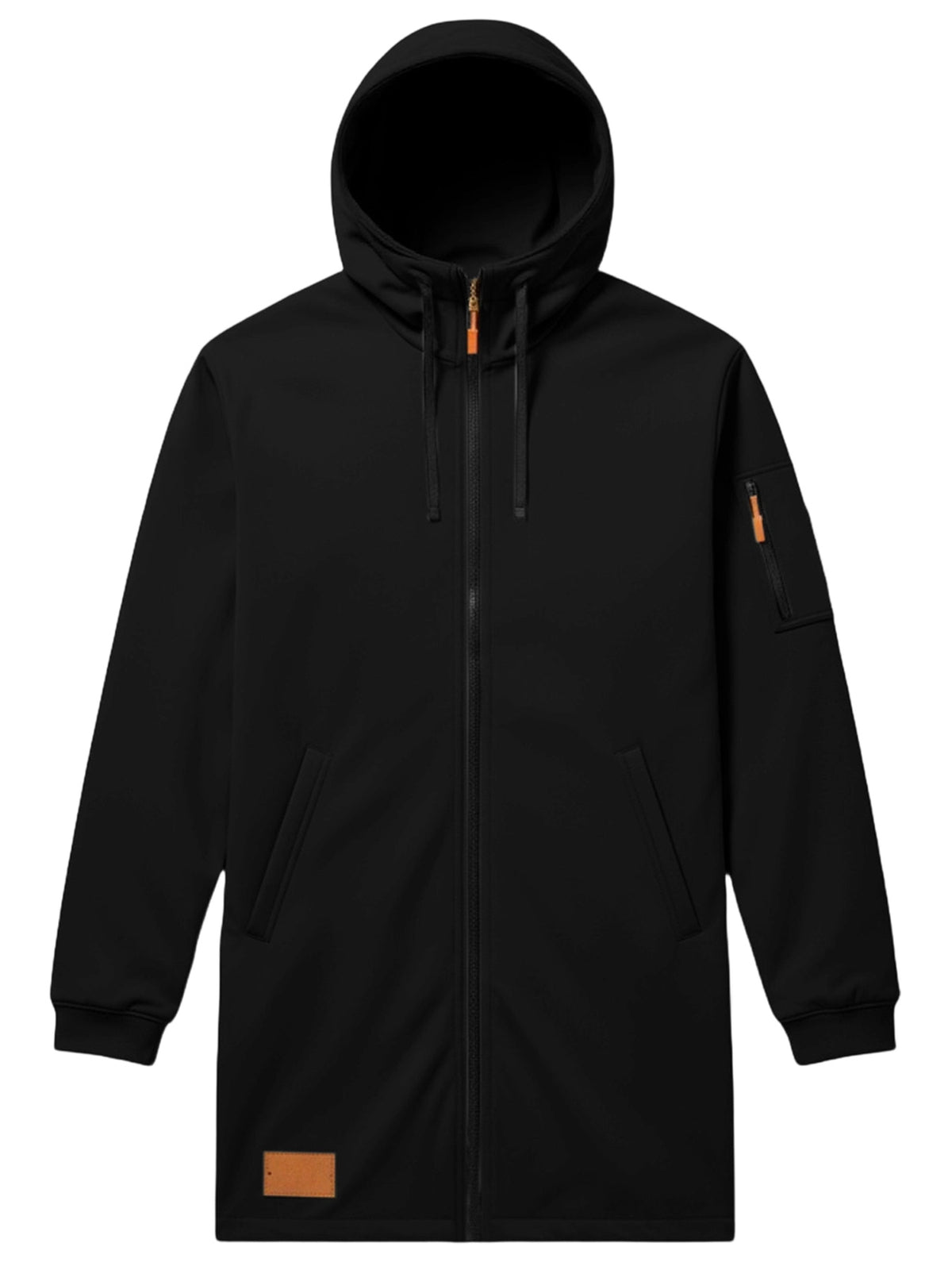 Manteau pour homme, à capuche, gris