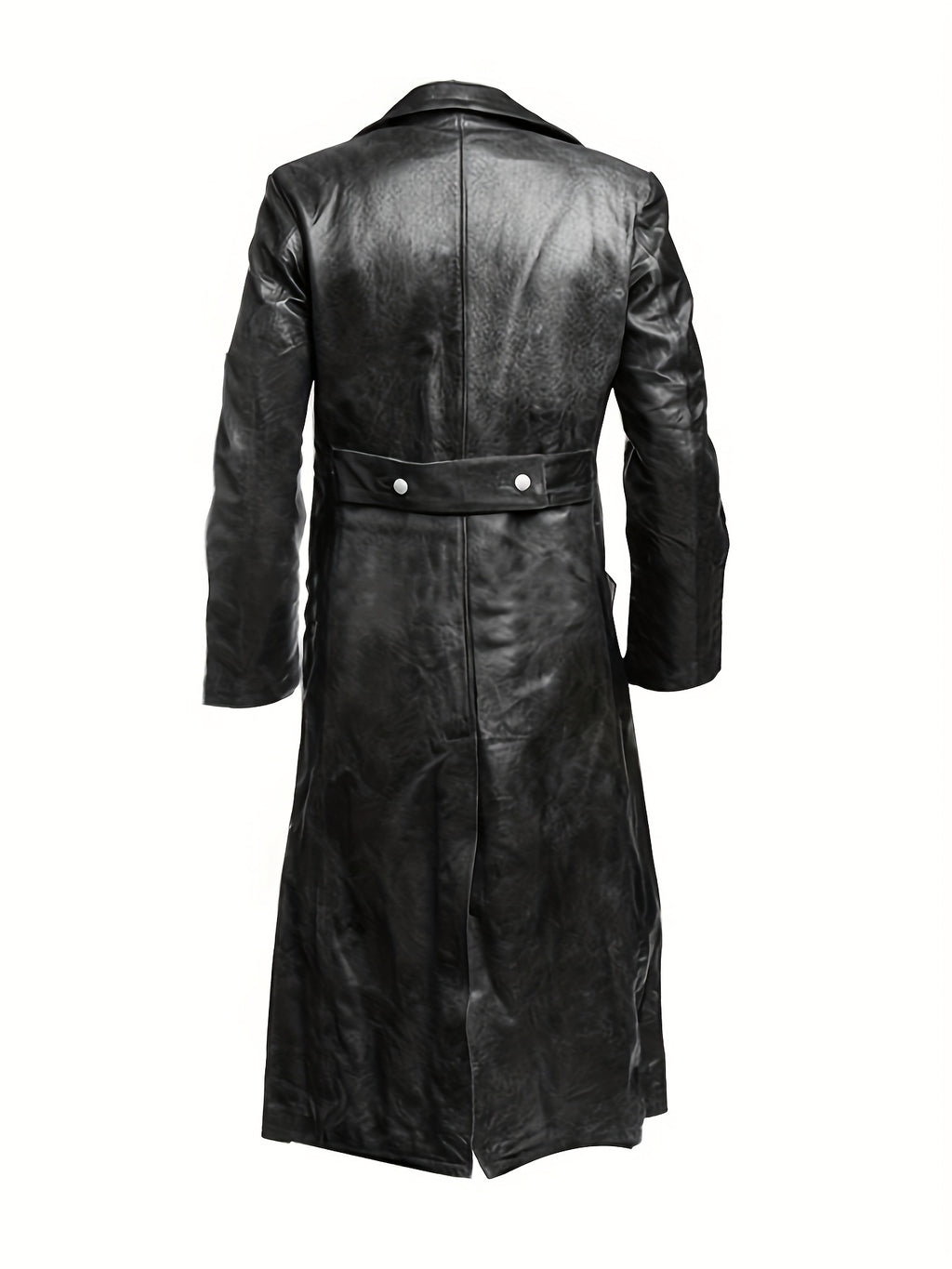 Manteau mi-long, à revers, noir, photo 11