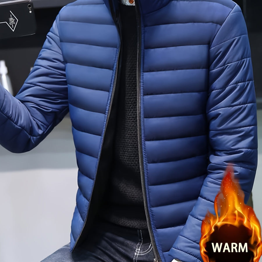 Manteau, à col montant, bleu royal, coloris bleu royal