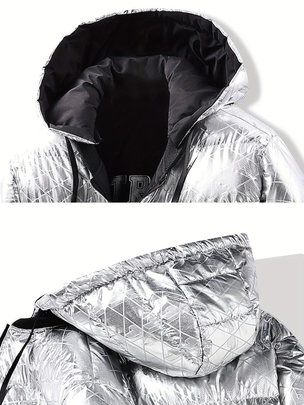 Veste pour homme, à rayures, à capuche