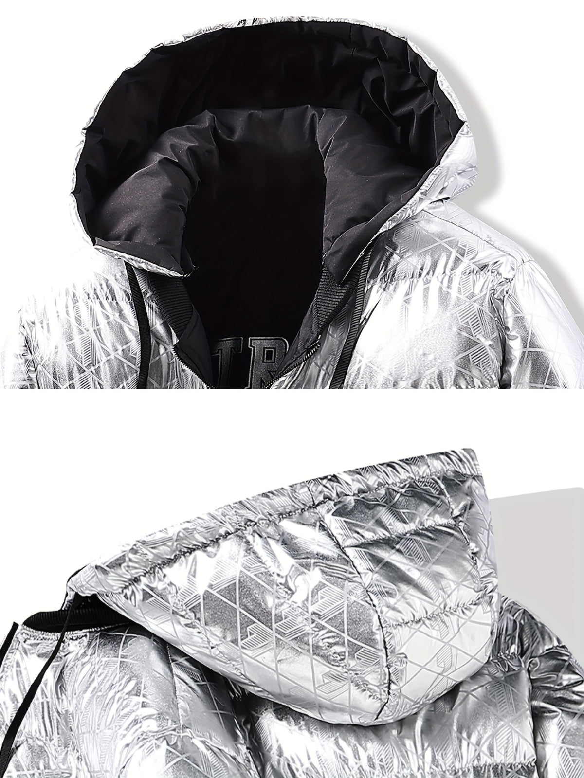 Veste pour homme, à rayures, à capuche