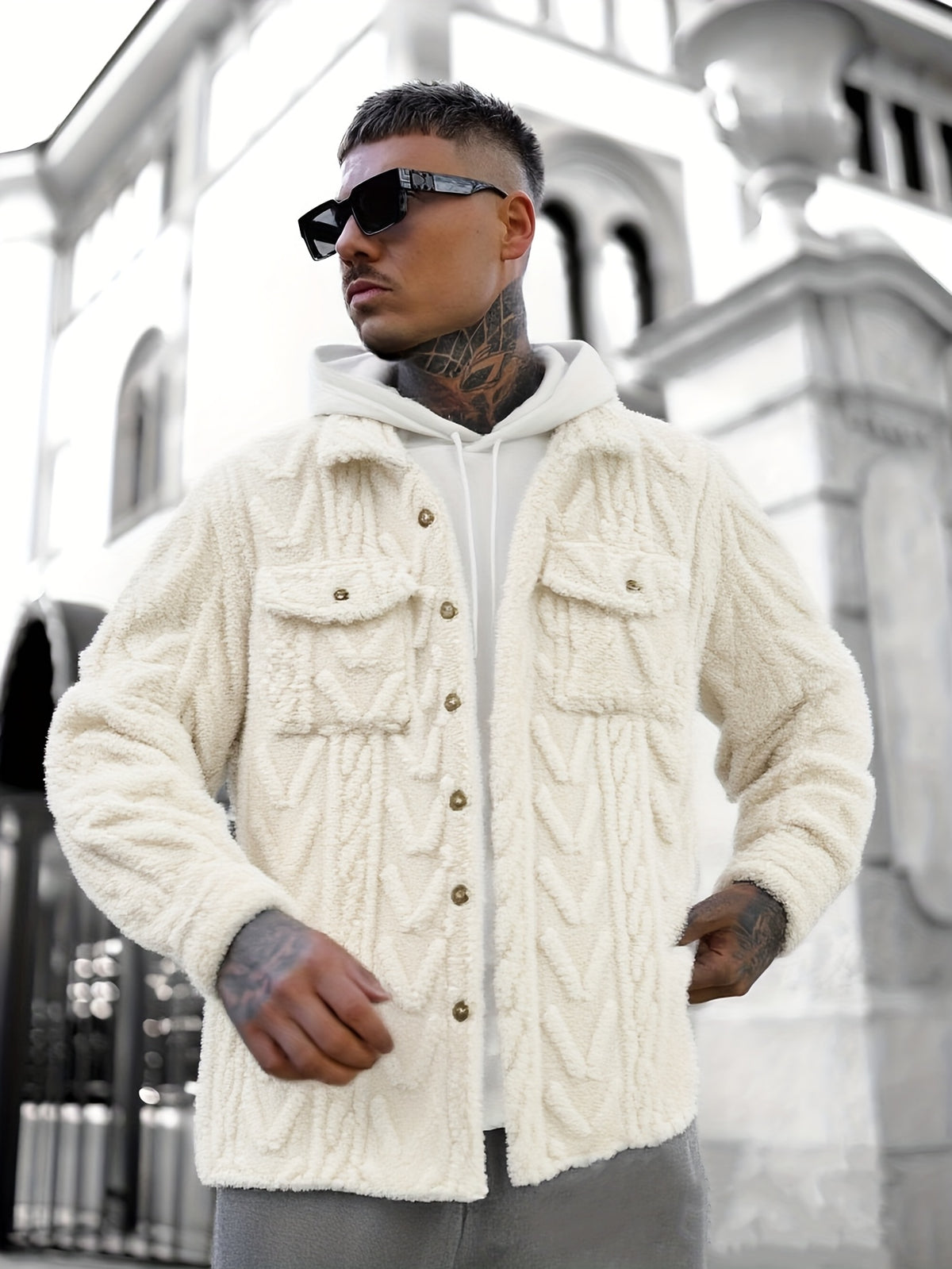 Manteau pour homme, à capuche, modele 5
