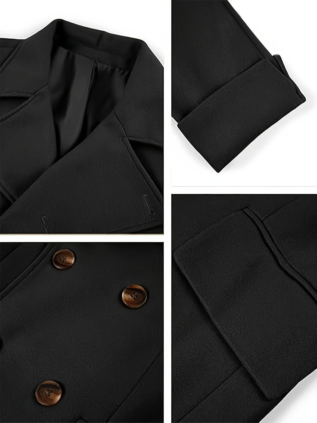 Manteau pour homme, à revers, brun jaunâtre