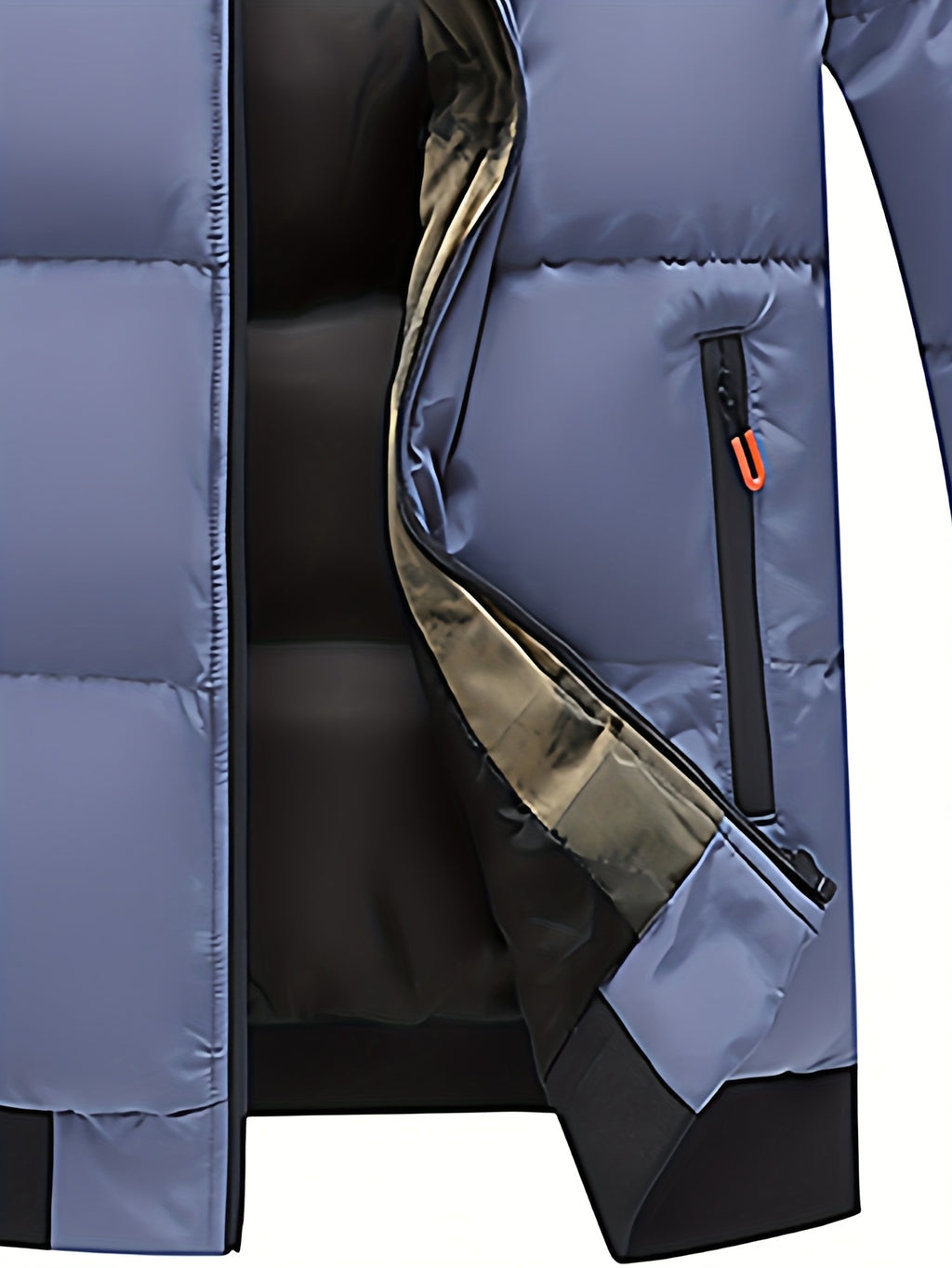 Veste matelassée pour homme, coupe-vent, à col montant