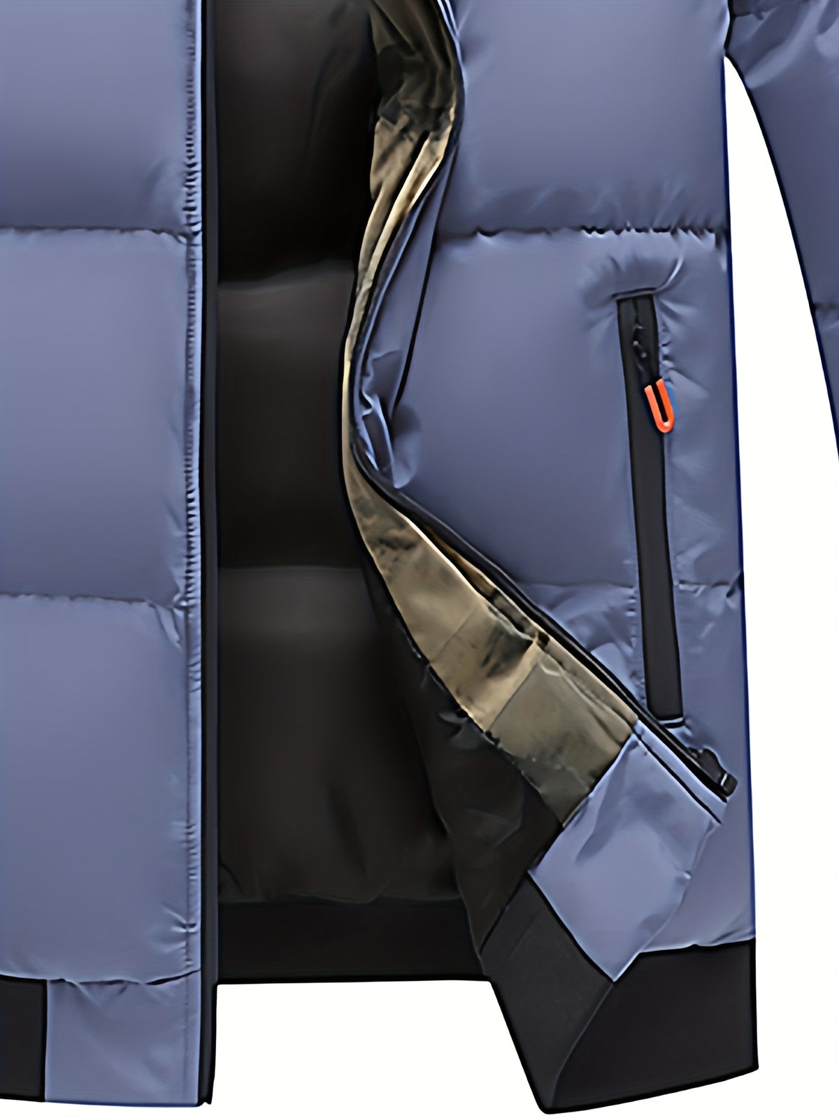 Veste matelassée pour homme, coupe-vent, à col montant