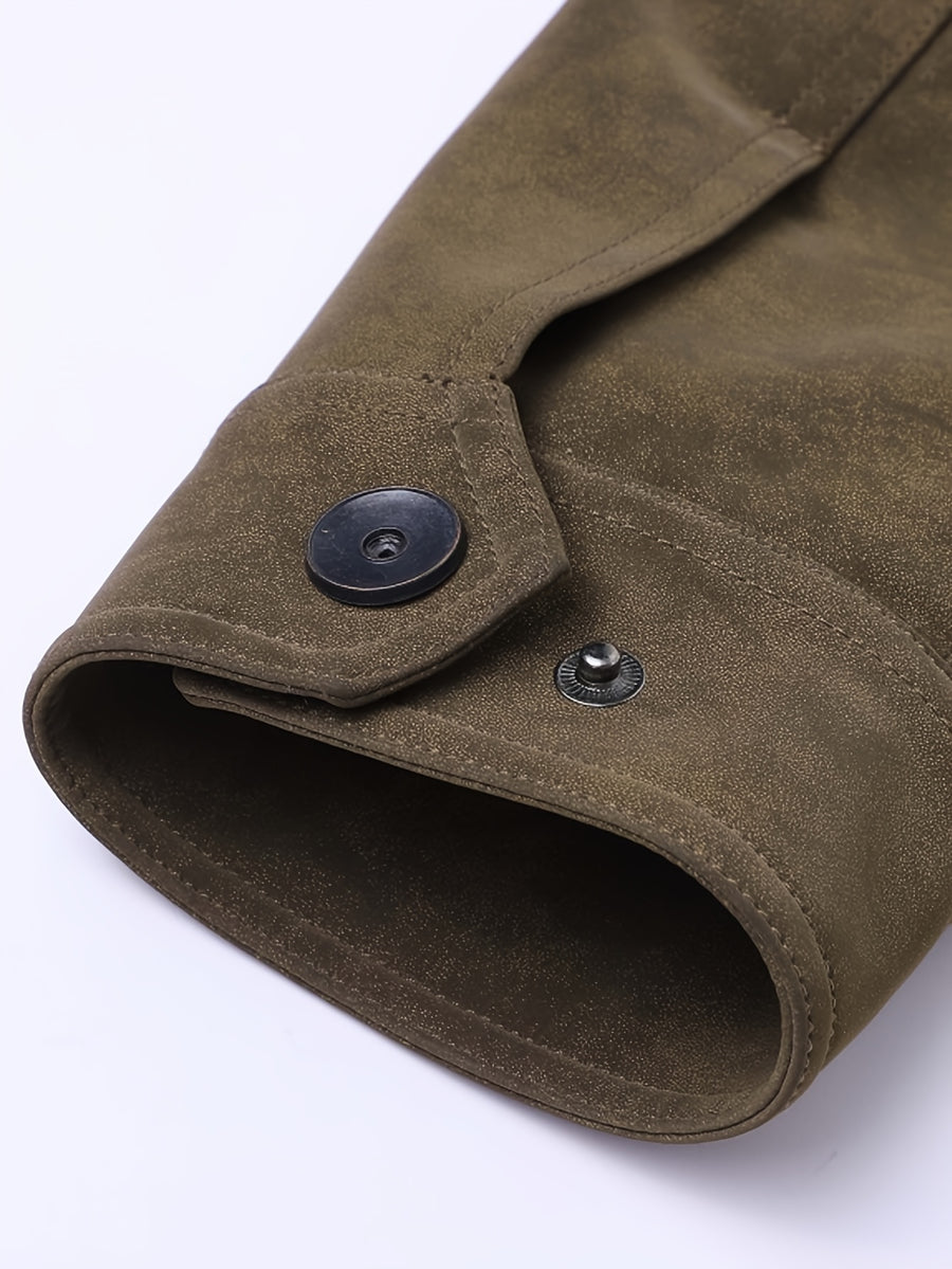 Veste, à col montant, brun, photo 8