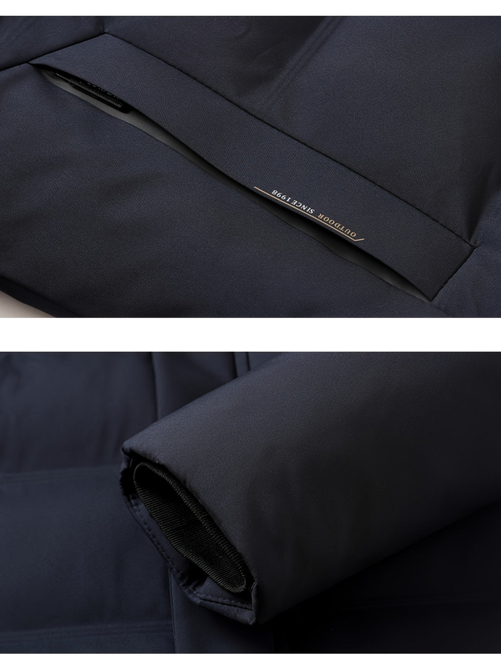 Veste pour homme, capuche amovible, rouge